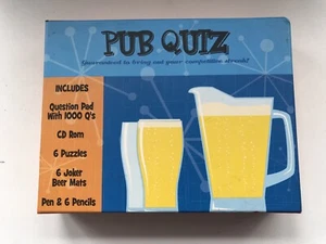 CLASSIC PUB QUIZ CD Rom Game - Puzzles/ Joker Beer Mats/ 1600 Questions - Picture 1 of 8