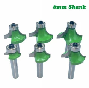 NEU 8mm Router Bit Schaft Halb Rund Bit Schaftfräser Fräser Holzbearbeitung DHL - Bild 1 von 8