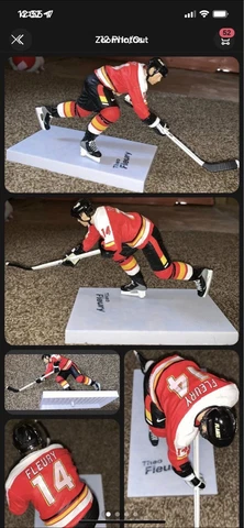 Official McFarlane Toys NHL Hockey Calgary Flames Theo Fleury Figurine Vintage C Cover