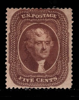 MOMEN: US STAMPS #30A MINT OG H PSE GRADED CERT VF/XF-85 LOT #86972* - Image 1 of 3