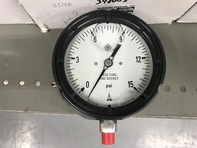 MPB/SAA, McDANIEL GAUGE 0-15PSI  4.5" DIAL - Image 1 of 4