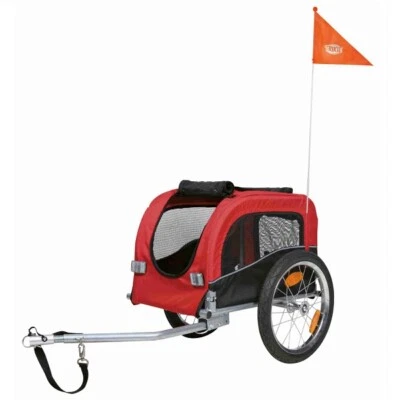 Trixie Dog Bicycle Trailer w/ Reflectors, Collapsible Leisurely Safe Sturdy Ride - Image 1 of 4