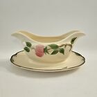 Vintage Franciscan Desert Rose Gravy Boat  w/Attached Underplate USA 1960's