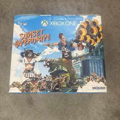 Consola Xbox One Edición Limitada Sunset Overdrive Blanca 500 GB Sellada de Fábrica Foto 1 de 4