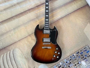Hot sales SG electric guitar brown mahogany body Chrome plated US warehouse - Picture 1 of 15