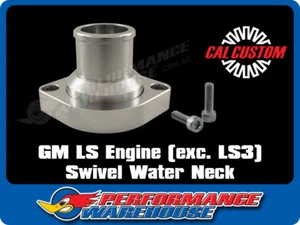 Thermostat Housing GM LS LS1 LS2 Satin Billet Alum Straight Up Swivel Water Neck - Bild 1 von 2