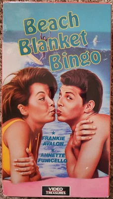 Beach Blanket Bingo VHS 1989 Frankie Avalon Annette Funicello 1965 Comedy - Image 1 of 4