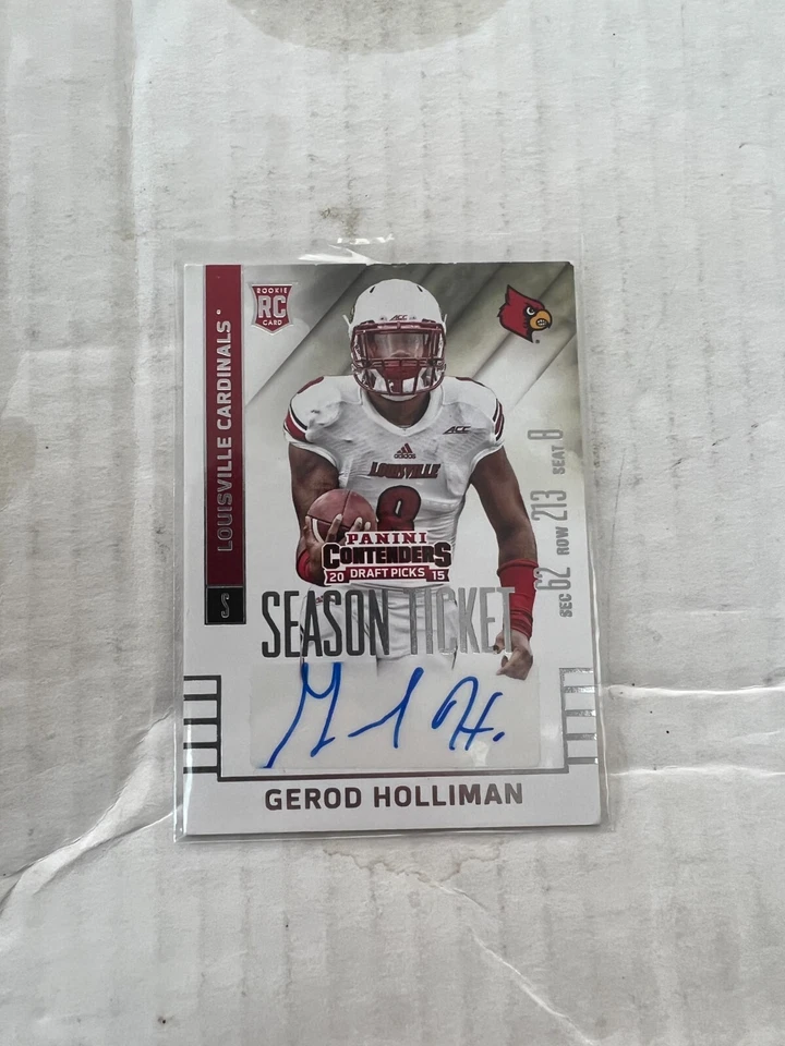 Gerod Holliman 2015 Panini Contenders Draft Picks Rookie Auto #189 NrMt - Image 1 of 1