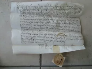 DOC MS 1537 : Aveu de terres paroisse de LOROUX-BOTTEREAU seigneur de THENOUEL. - Picture 1 of 4