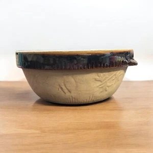 Vtg 1930s Cookin-Ware Cook- Rite Stoneware Ovenware 10”Diameter 4.5” high - Picture 1 of 6