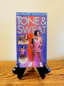 Richard Simmons TONE & SWEAT VHS Tape Workout Brand New Sealed - Picture 1 of 4