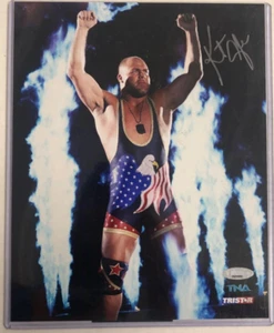 TNA Kurt Angle WWE/TNA AUTOGRAPH 8X10 PHOTO Tri-Star Authenticated - Picture 1 of 1