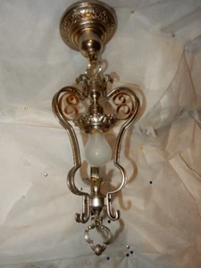 Spanish Revival Arts & Crafts Tudor Messing Pendelleuchte Deckenleuchte - Bild 1 von 7