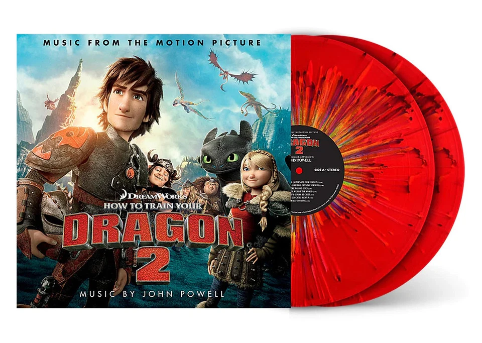 JOHN POWELL - HOW TO TRAIN YOUR DRAGON 2, 2023 RECORD STORE DAY SPLATTER 2LP - Image 1 of 1