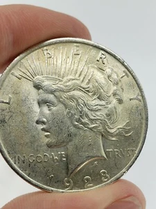 1923 Peace Dollar Silver Coin Liberty $1 One Eagle Round US 90% Rare NO Scrap - Picture 1 of 4