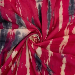 Trapuntino rosso tie dye tappezzeria personalizzata tenda arancione tessuto boho da cortile - Foto 1 di 4