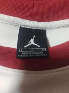 Jordan jersey men's XL white red and black used some flaws - Picture 1 of 6