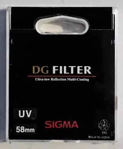 Sigma DG 58mm UV Filter - Picture 1 of 1