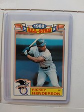 1988 Topps All-Star Game Commemorative Set Rickey Henderson Card #7 of 22