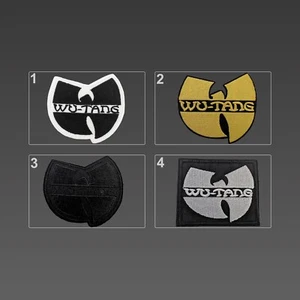 WU-TANG PATCHES, EMBROIDERED IRON ON RAP HIP HOP PATCHES, WU-TANG LOGO PATCH - Picture 1 of 9