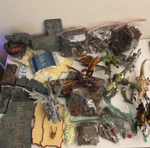 Huge Lot Of Mega Bloks Dragons Krystal Wars Minifigures Landscape Pieces - Picture 1 of 16