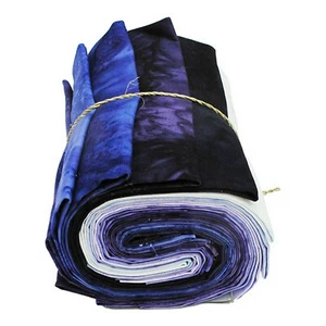 Hoffman 1895 Watercolor Fat Quarter Bundles, 12 FQ, Hand Dyed Cotton, 12 Colors - Picture 1 of 13