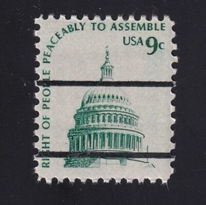 1591a Americana Serie 9c Kuppel der Hauptstadt National Bureau Vorabstornierung postfrisch - Bild 1 von 1