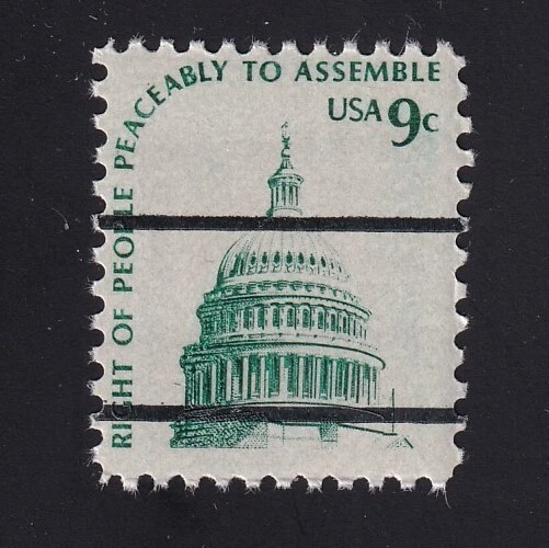 1591a Americana Series 9c Dome of Capital National Bureau Precancel MNH - Image 1 of 1
