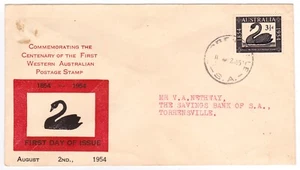 PRE DIC FDC 1954 CENTENARIO DE LA PRIMERA W.A. SELLOS (dirección ordenada) - Imagen 1 de 1