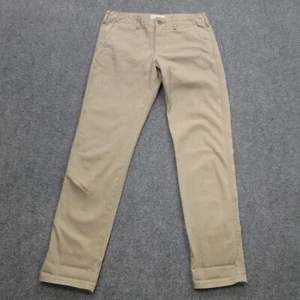 Ralph Lauren Pants Womens 26 Beige Cotton Denim and Supply Straight Leg Zip Fly - Picture 1 of 11