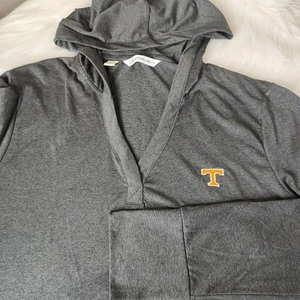 Tennessee Volunteers Cutter & Buck Lightweight Women’s V-Neck Hoodie Shirt XL - Picture 1 of 9