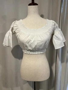 Guess By Marciano Los Angeles Women’s Crop Top White Xs NWT Msrp $88 - Picture 1 of 7