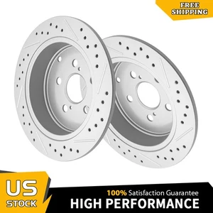 269mm Rear Drilled Rotors for Toyota Corolla Celica Matrix Scion tC 2005 - 2010 - Picture 1 of 6
