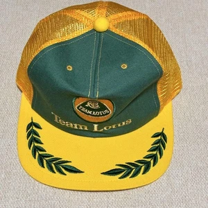 Team Lotus F1 Mesh Cap Yellow Green adjustable used - Picture 1 of 8