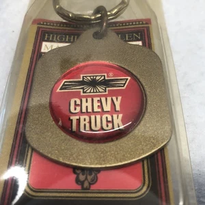 CHEVY TRUCK Keychain Key Ring Highland Glen Mfg USA Made Original Pkg Vtg NOS - Picture 1 of 9