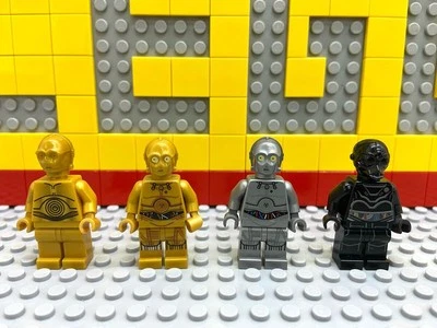 Lego Star Wars Minifigure Protocol Droid C3PO Silver U3PO NI-L8 Robot Doll - Image 1 of 2