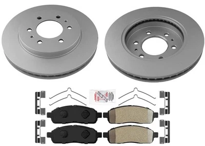 Front AmeriBRAKES Coated Disc Brake Rotors Pads for Ford F150 2009 6 Stud - Image 1 of 4