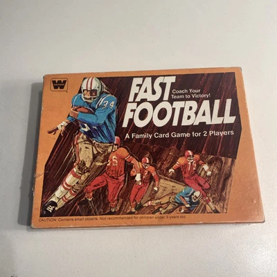 1977 Whitman Fast Football Family Card Game 2 Players Has All Pieces Complete - Image 1 of 4