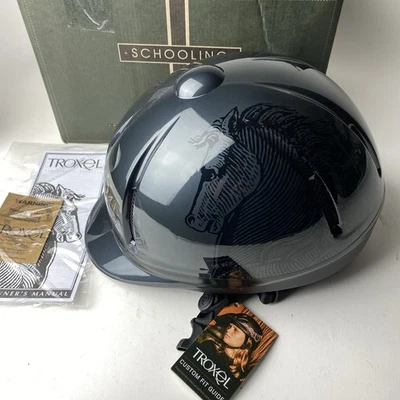Troxel Training Legacy Smoke Antiquus Horse Riding Helmet Sz Large Equestrian - Image 1 of 4