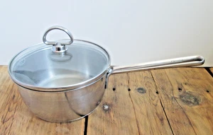 Chantal Edelstahl Kochtopf Topf 1,5 Qt. Schlaufengriff Glasdeckel SL35-160 EUC - Bild 1 von 10