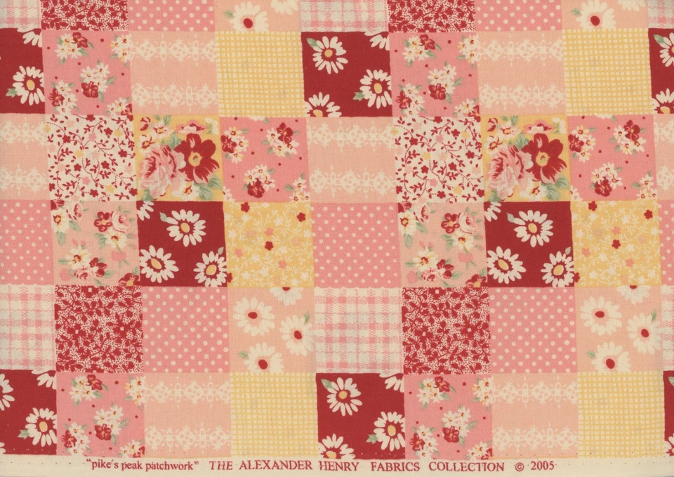Alexander Henry Pike's Peak Patchwork 2005 Cotton Fabric 5 Yards - Image 1 of 1