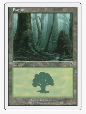 Forest (329) | MTG 7ED | 7th Edition Basic Land Rob Alexander | MP - Image 1 of 2