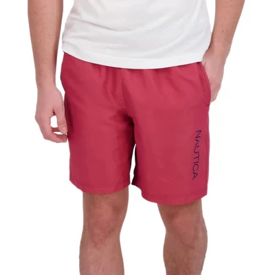 Nautica Men's 7.5" Swim Trunk Size L Red - Image 1 of 4