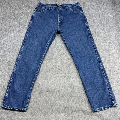 Мужские джинсы Wrangler George Strait 40x34 джинсовая ткань расслабленный ковбойский вестерн крой 39x33,5 - Изображение 1 из 4