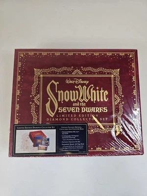 Snow White & Seven Dwarfs LE Diamond Collector Set DVD Lithos Pins Book Sealed - Image 1 of 4