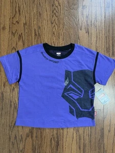 Disney Marvel Black Panther Wakanda Forever T-Shirt Purple size 9 10 11 12 13 - Picture 1 of 5