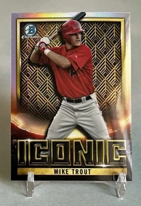 Mike Trout 2023 Bowman Chrome #BI-1 Bowman Iconic Los Angeles Angels - Picture 1 of 3