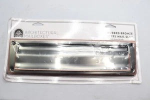 Architectural Mailboxes Rubbed Bronze Steel Mail Slot Accessory - Picture 1 of 3