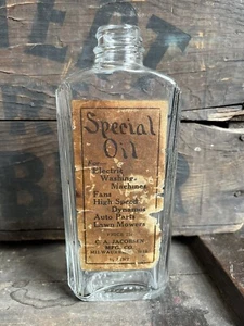 Vintage Special Oil Auto Dynamos Fans Car Jacobsen Milwaukee Wi Wisconsin Bottle - Picture 1 of 2