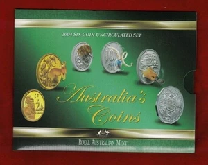 2004 Six Coin Uncirculated Set, Australia's Coins - Royal Australian Mint - Picture 1 of 2